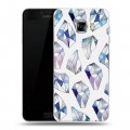 Дизайнерский пластиковый чехол для Samsung Galaxy C5 Алмазный Глэм