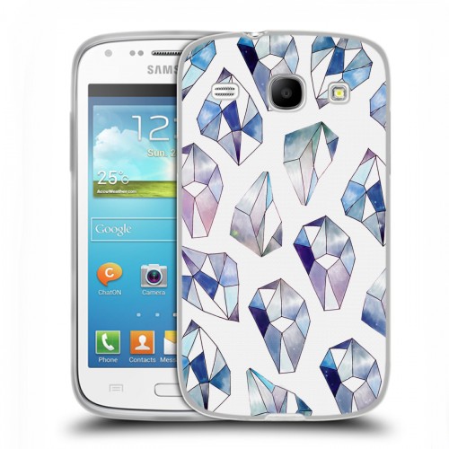 Дизайнерский пластиковый чехол для Samsung Galaxy Core Алмазный Глэм