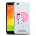 Полупрозрачный дизайнерский пластиковый чехол для Xiaomi Mi4i Прозрачные щенки