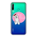 Полупрозрачный дизайнерский силиконовый чехол для Huawei P40 Lite E Прозрачные щенки