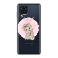 Полупрозрачный дизайнерский пластиковый чехол для Samsung Galaxy A22 Прозрачные щенки