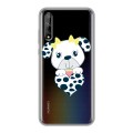 Полупрозрачный дизайнерский силиконовый чехол для Huawei Y8p Прозрачные щенки