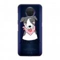 Полупрозрачный дизайнерский пластиковый чехол для Nokia G20 Прозрачные щенки