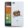 Полупрозрачный дизайнерский силиконовый чехол для Xiaomi Mi4S Прозрачные щенки