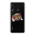 Полупрозрачный дизайнерский силиконовый чехол для Huawei P30 Lite Прозрачные щенки