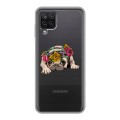 Полупрозрачный дизайнерский силиконовый чехол для Samsung Galaxy A12 Прозрачные щенки