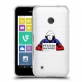 Полупрозрачный дизайнерский пластиковый чехол для Nokia Lumia 530 Прозрачное IT