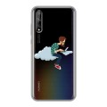 Полупрозрачный дизайнерский силиконовый чехол для Huawei Y8p Прозрачное IT