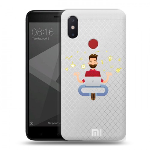 Полупрозрачный дизайнерский силиконовый чехол для Xiaomi Mi8 SE Прозрачное IT