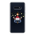 Полупрозрачный дизайнерский силиконовый чехол для Samsung Galaxy S10e Прозрачное IT