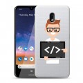 Полупрозрачный дизайнерский пластиковый чехол для Nokia 2.2 Прозрачное IT