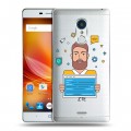 Полупрозрачный дизайнерский пластиковый чехол для ZTE Blade X9 Прозрачное IT