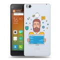 Полупрозрачный дизайнерский пластиковый чехол для Xiaomi Mi4S Прозрачное IT