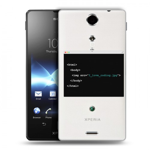 Полупрозрачный дизайнерский пластиковый чехол для Sony Xperia TX Прозрачное IT