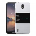 Полупрозрачный дизайнерский пластиковый чехол для Nokia 1.3 Прозрачное IT