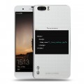 Полупрозрачный дизайнерский пластиковый чехол для Huawei Honor 6 Plus Прозрачное IT
