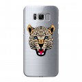 Дизайнерский силиконовый чехол для Samsung Galaxy S8 Прозрачные леопарды