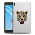 Дизайнерский силиконовый чехол для Lenovo Tab 4 8 Plus Прозрачные леопарды