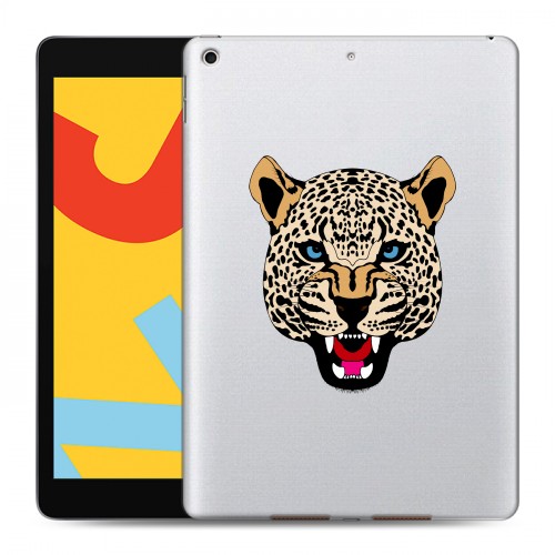 Дизайнерский силиконовый чехол для Ipad 10.2 (2019) Прозрачные леопарды