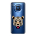 Дизайнерский пластиковый чехол для Huawei Nova 8i Прозрачные леопарды