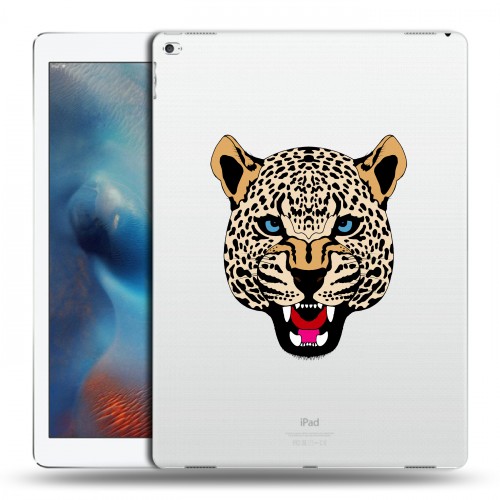 Дизайнерский пластиковый чехол для Ipad Pro Прозрачные леопарды