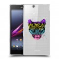 Дизайнерский пластиковый чехол для Sony Xperia Z Ultra  Прозрачные леопарды