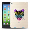 Дизайнерский силиконовый чехол для Xiaomi MiPad Прозрачные леопарды