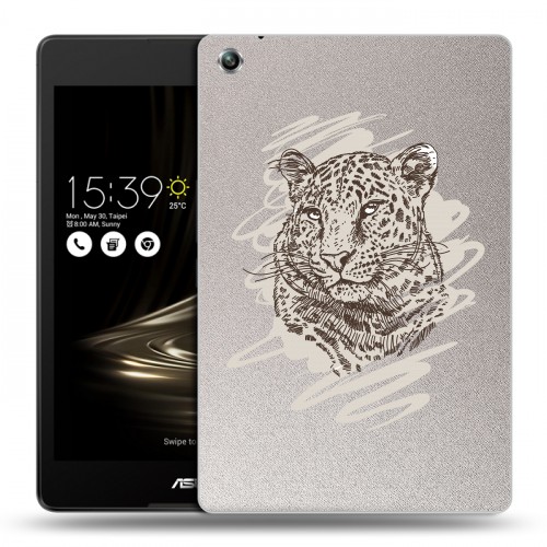 Дизайнерский силиконовый чехол для ASUS ZenPad 3 8.0 Z581KL Прозрачные леопарды