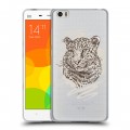 Дизайнерский силиконовый чехол для Xiaomi Mi Note Прозрачные леопарды