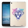 Дизайнерский силиконовый чехол для Xiaomi Mi Pad 2 Прозрачные леопарды