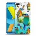 Дизайнерский пластиковый чехол для Huawei Honor 9 Lite Птицы и фрукты