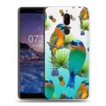 Дизайнерский пластиковый чехол для Nokia 7 Plus Птицы и фрукты