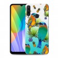 Дизайнерский пластиковый чехол для Huawei Y6p Птицы и фрукты