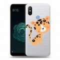 Дизайнерский силиконовый чехол для Xiaomi Mi A2 Прозрачные леопарды