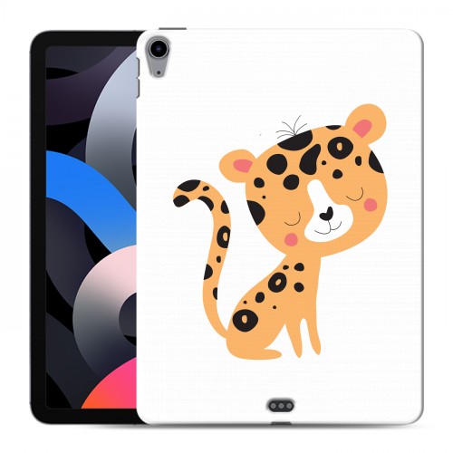 Дизайнерский силиконовый чехол для Ipad Air (2020) Прозрачные леопарды