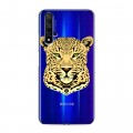 Дизайнерский пластиковый чехол для Huawei Honor 20 Прозрачные леопарды