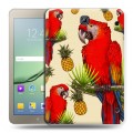Дизайнерский силиконовый чехол для Samsung Galaxy Tab S2 8.0 Птицы и фрукты