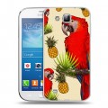 Дизайнерский пластиковый чехол для Samsung Galaxy Premier Птицы и фрукты