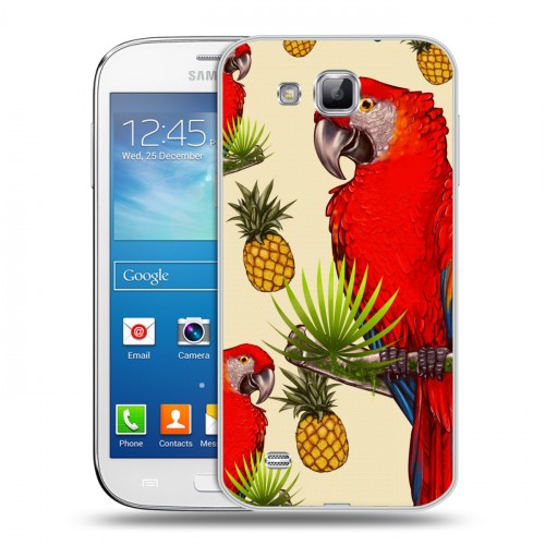 Дизайнерский пластиковый чехол для Samsung Galaxy Premier Птицы и фрукты