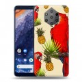 Дизайнерский силиконовый чехол для Nokia 9 PureView Птицы и фрукты