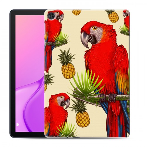Дизайнерский силиконовый чехол для Huawei MatePad T10 Птицы и фрукты