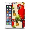 Дизайнерский силиконовый чехол для Iphone 6 Plus/6s Plus Птицы и фрукты