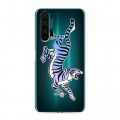 Дизайнерский силиконовый чехол для Huawei Honor 20 Pro Прозрачные леопарды