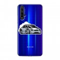 Полупрозрачный дизайнерский пластиковый чехол для Huawei Honor 20 Прозрачный дрифт