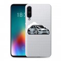 Полупрозрачный дизайнерский силиконовый чехол для Meizu 16T Прозрачный дрифт