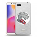 Полупрозрачный дизайнерский пластиковый чехол для Xiaomi RedMi 6A Прозрачный дрифт