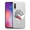 Полупрозрачный дизайнерский силиконовый с усиленными углами чехол для Xiaomi Mi9 Прозрачный дрифт