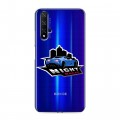 Полупрозрачный дизайнерский пластиковый чехол для Huawei Honor 20 Прозрачный дрифт