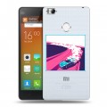 Полупрозрачный дизайнерский силиконовый чехол для Xiaomi Mi4S Прозрачный дрифт