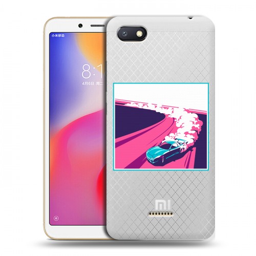 Полупрозрачный дизайнерский пластиковый чехол для Xiaomi RedMi 6A Прозрачный дрифт